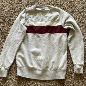 Goodfellow sweatshirt grey, white and maroon